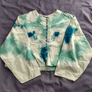 Short tie-dye 100% cotton top